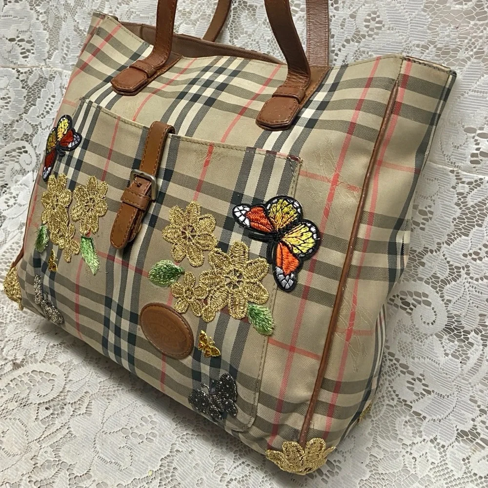 Burberry Nova Check Hand-Shoulder Bag Tote - Picture 5 of 15